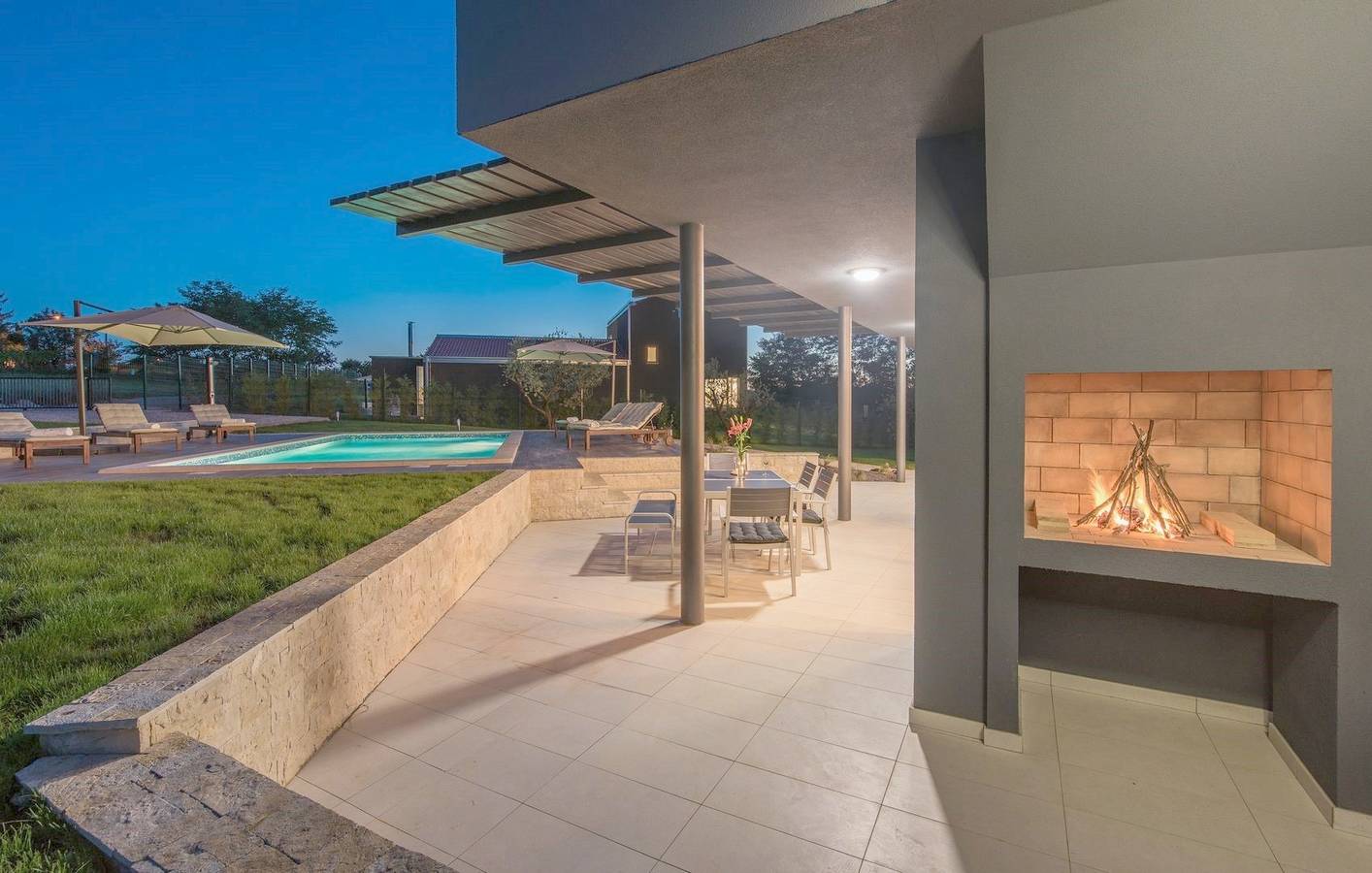 Luxury villa Fratello in Istria, private pool in Barban, Southcoast Istria