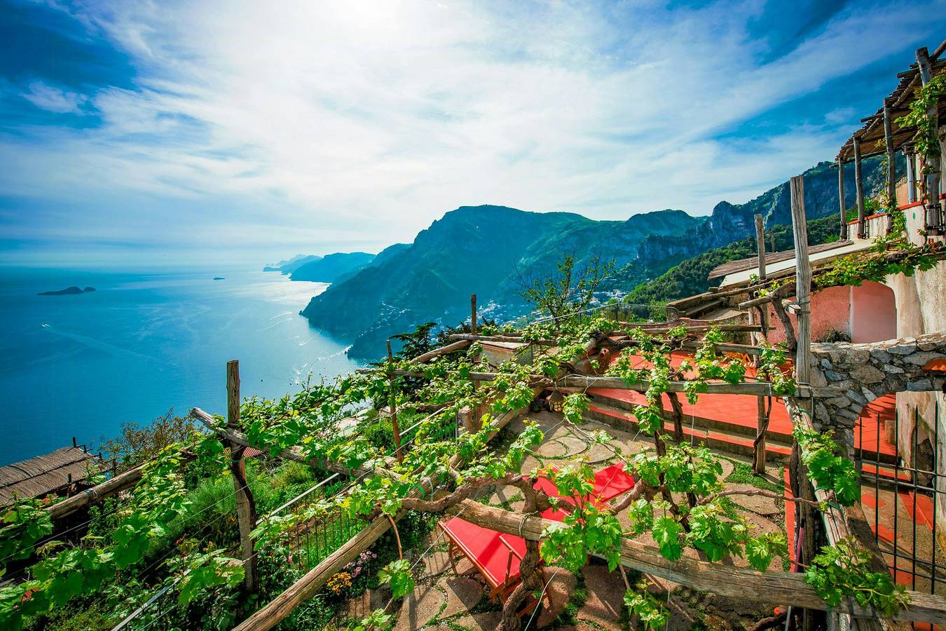 Ein Anwesen aus dem 8. Jahrhundert in der Nähe von Positano in Nocelle, Positano