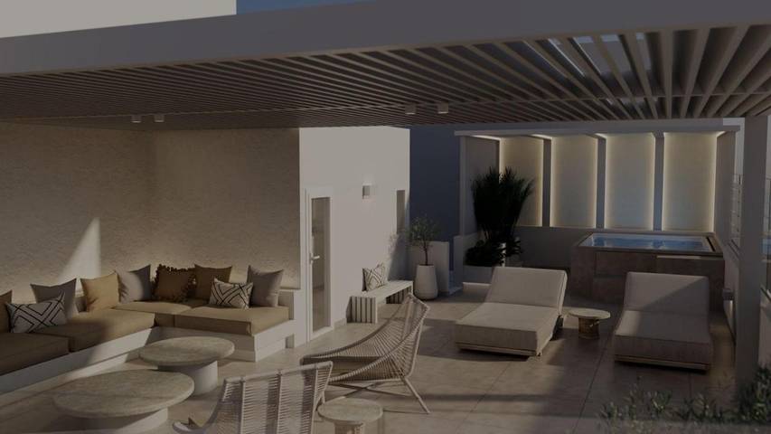 Gîte pour 5 personnes, avec vue ainsi que piscine et terrasse dans Ierápetra