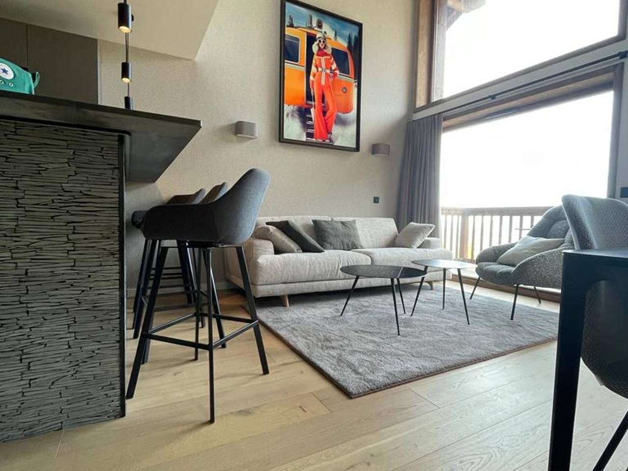 Entire apartment, Méribel Mottaret - 3-bedroom apartment, 6 guests, parking, terrace, ski-in/ski-out in Méribel-Mottaret, Les Allues