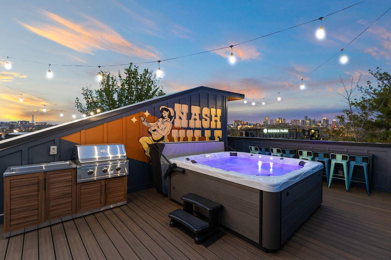 Twin Homes  Hot Tub Rooftop Game Zone at Nashville in Nashville, Tennessee