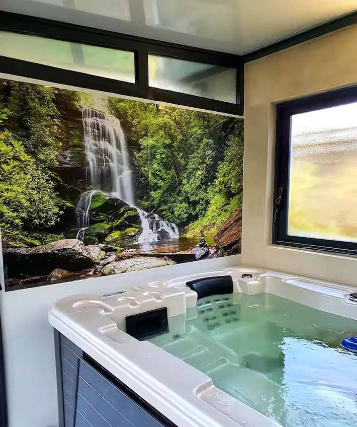Maison de vacances pour 2 personnes, avec jacuzzi ainsi que jardin et sauna
