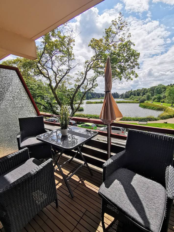 Vacation apartment for 4 people, with Balcony and Lake view in Harz