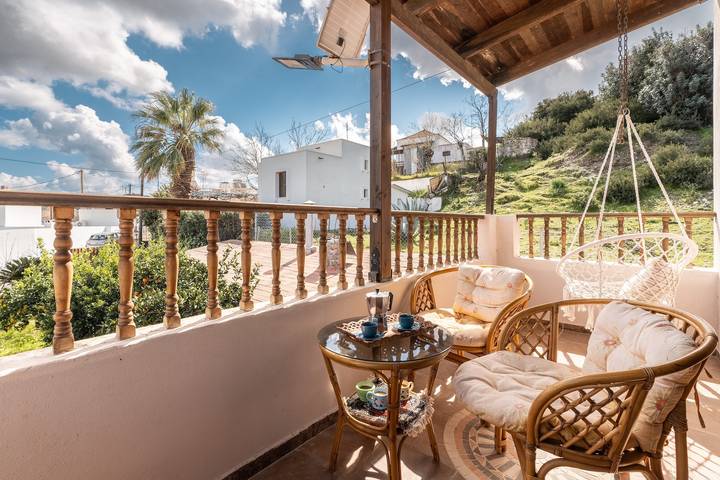 Vakantieappartement voor 4 personen, met balkon en tuin op Rhodos