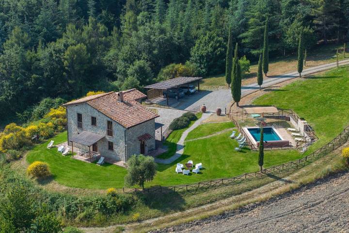 Villa con piscina per 6 persone, con piscina in Val d’Orcia