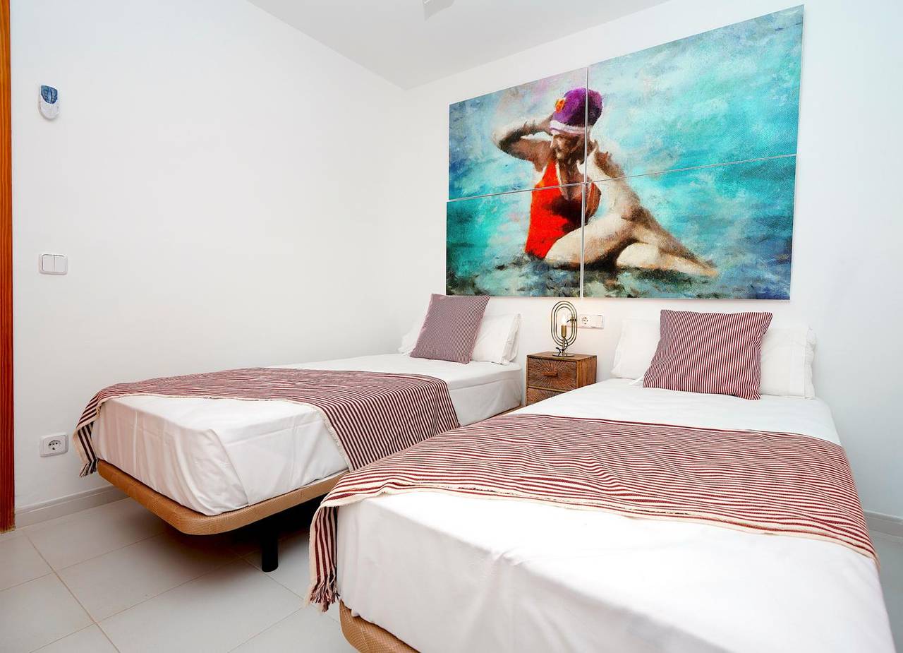 Ganze Wohnung, Ferienwohnung für 6 Personen mit Balkon/Terrasse in Es Trenc, Campos