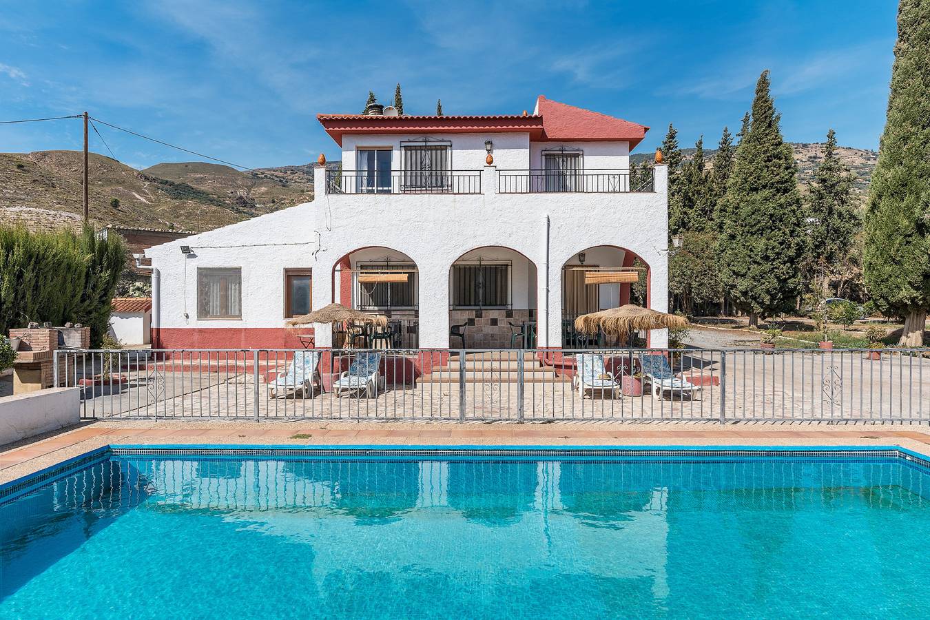 Finca 'Ana - Cortijo Puerta' mit privatem Pool, Wi-Fi und Klimaanlage in Órgiva, Granada Provinz