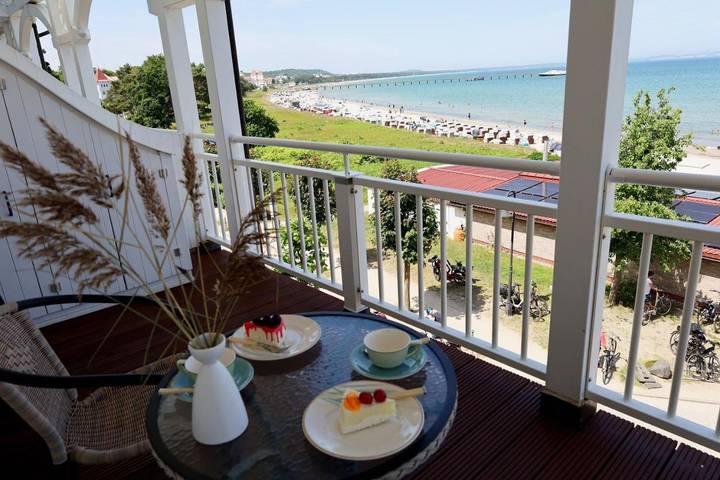 Ferienhaus mit Meerblick für 2 Personen, mit Balkon in Binz - 4