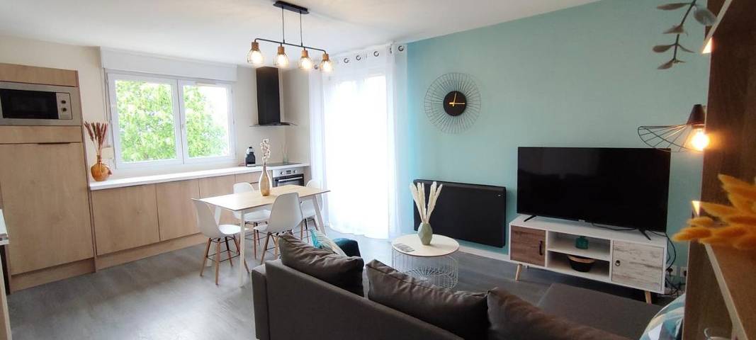 Appartement de vacances pour 4 personnes, avec Balcon et Vue à Saint-Priest