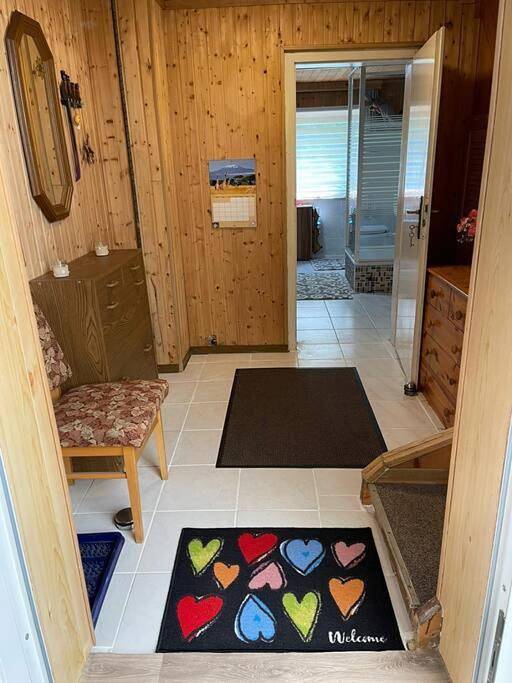 Ferienwohnung für 3 Personen, mit Garten und Ausblick