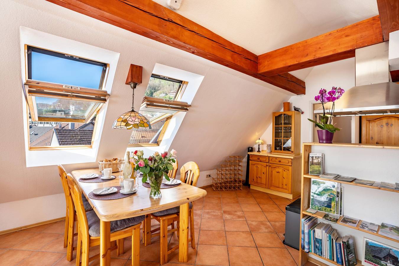 Ganze Wohnung, Ferienwohnung 'Schwarzwaldnest' mit Bergblick und Wlan in Bad Wildbad, Nordschwarzwald