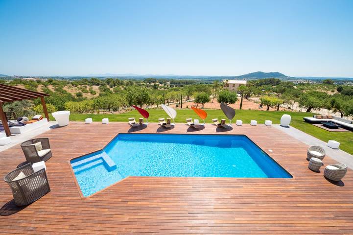 Finca für 10 Personen, mit Pool und Balkon sowie Garten in Moscari