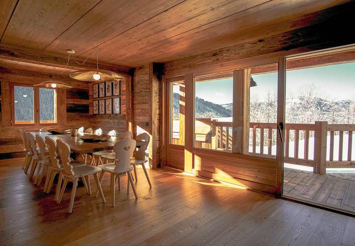 Chalet pour 20 personnes, avec sauna et balcon à La Clusaz