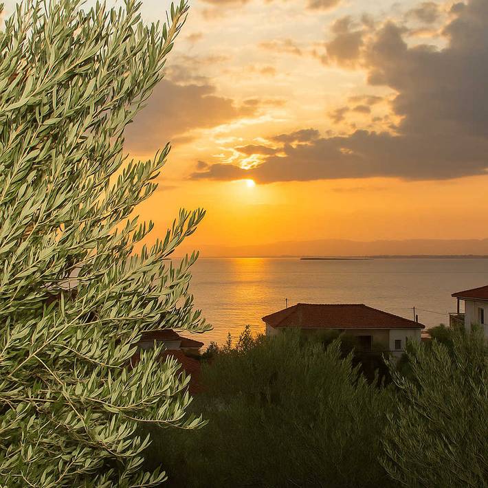 Vakantiewoning voor 7 personen, met Uitzicht op zee en Tuin in Kalamata
