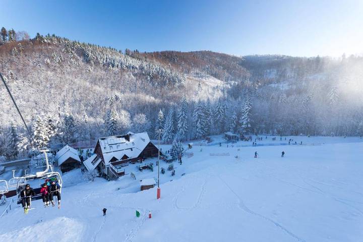 Dom gościnny dla 3 osób, z taras i widok, zwierzęta dozwolone w Rzyki