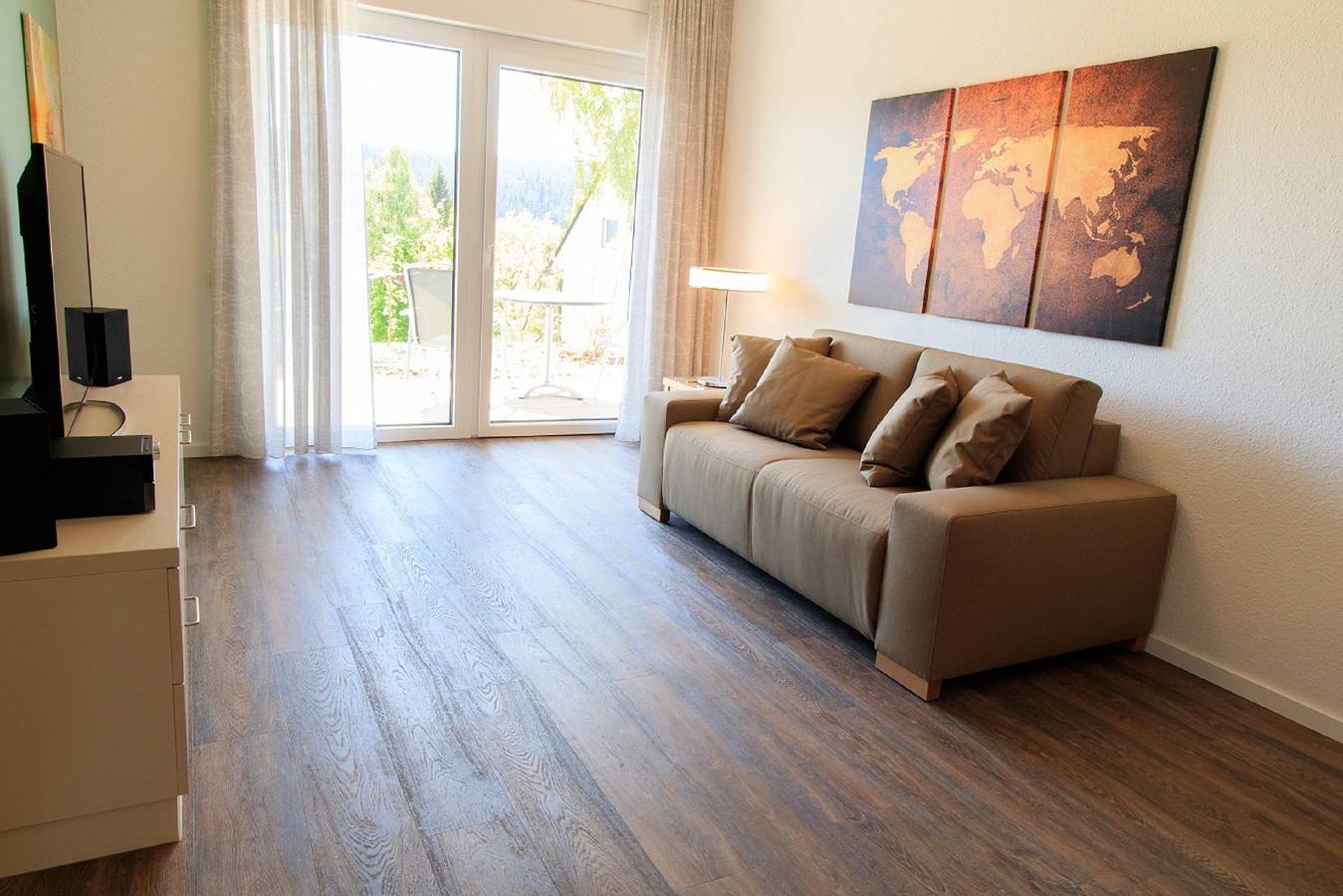 Ganze Wohnung, Ferienwohnung 'Auszeit Mit Pflege - Fewo 3' mit Privatterrasse, Gemeinschaftsgarten und Wi-Fi in Sankt Georgen im Schwarzwald, Mittlerer Schwarzwald