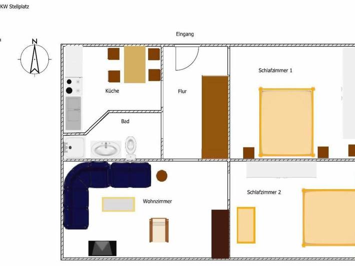 Ferienwohnung für 4 Personen, mit Terrasse und Garten in Heikendorf - 3