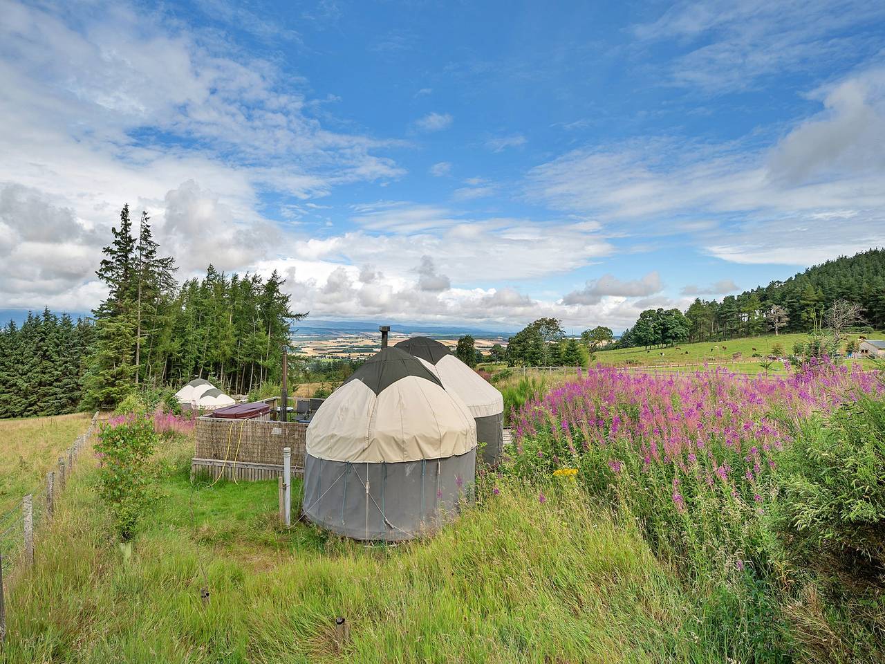 Yurt in Gleneagles with Hot Tub Retreat in Auchterarder, Perthshire