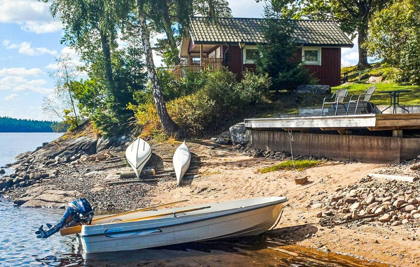 Ferienhaus für 3 Personen mit Terrasse in Borås, Västergötland
