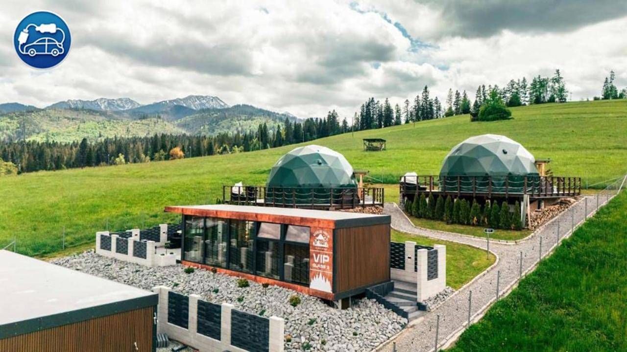 Góralski Harem Osada Glamp & Glass z Jacuzzi i Balią in Małe Ciche, Karpaty (Polska)