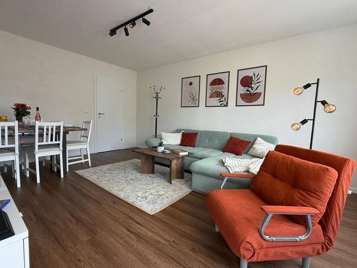 Appartement de vacances pour 6 personnes, avec Balcon ainsi que Jardin et Vue