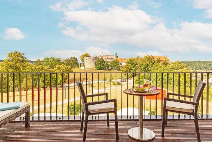 Hotel für 3 Personen, mit Terrasse und Garten sowie Sauna in Heidenheim - 2