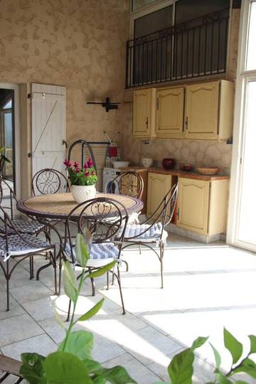 Gîte pour 6 personnes, avec terrasse et vue à Gilette