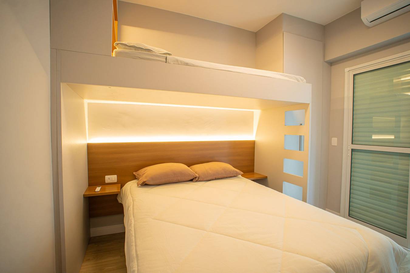 Ganze Wohnung, Apto com Ar-condicionado e Churrasqueira Privativa in Solemar, Praia Grande