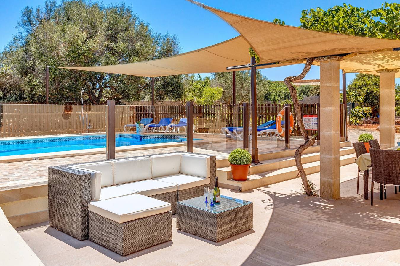 Charmante Finca mit Pool, Garten, Terrasse, Klimaanlage und Wlan in Cala Figuera, Santanyí