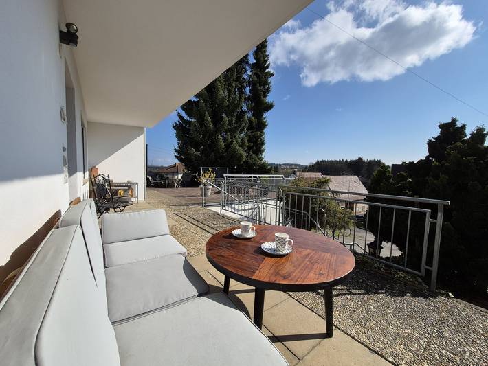 Ferienwohnung für 4 Personen, mit Terrasse und Ausblick in Rottweil
