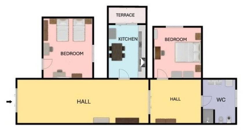 Ganze Wohnung, Lory House in Pavia with 2 bedrooms and 1 bathrooms in Pavia, Pavia Provinz