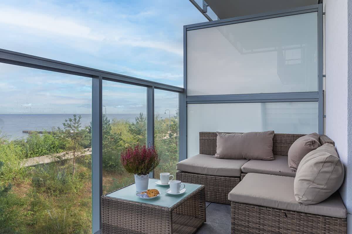 Całe studio, Studio dla 2 osób z balkon/ taras in Mielno, Powiat koszaliński