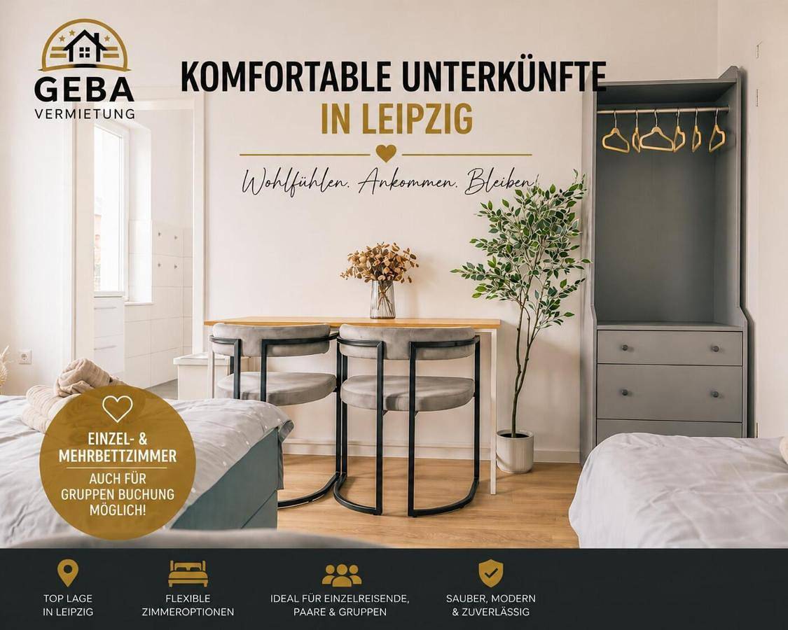 Leipzig Garden Rooms - Near Lake & easy Parking in Südwest, Leipzig