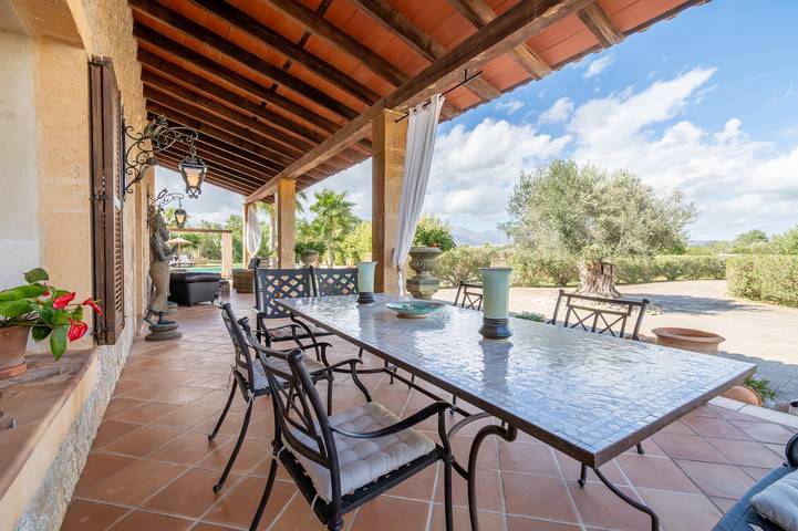 Villa 'Finca Aria - Wonderful' com vista para a montanha, piscina privada e Wi-Fi in Búger, Maiorca Centro