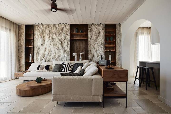 Villa pour 6 personnes, avec piscine ainsi que vue et terrasse dans Milos - 4