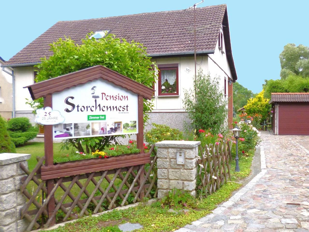 Ganze Ferienwohnung, Pension Storchennest - Westzimmer in Klausdorf, Stralsund Umland