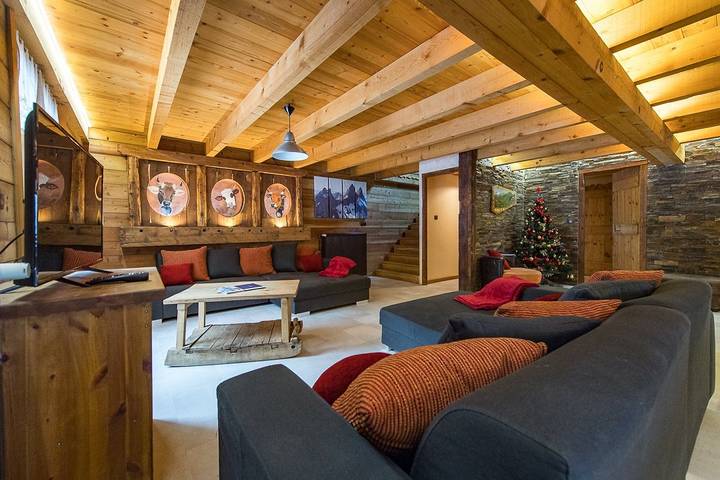 Chalet pour 15 personnes, avec terrasse, adapté aux familles à Saint-Sorlin-d'Arves - 4