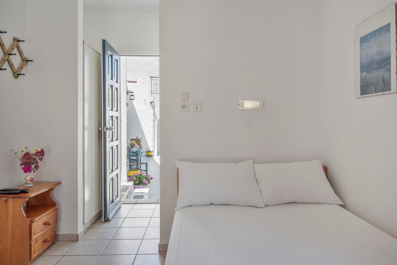 Chambre 9 à l'Hôtel Pagali avec lit queen-size in Amorgos