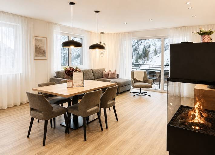 Ferienwohnung für 8 Personen, mit Balkon und Terrasse in Damüls - 3