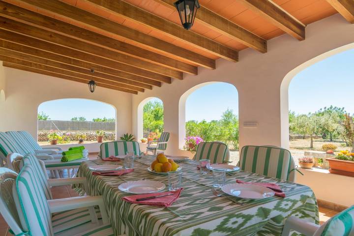 S'Estret - Ferienhaus mit privaten Pool in S'Alqueria Blanca. Wifi gratis in Portopetro, Santanyí