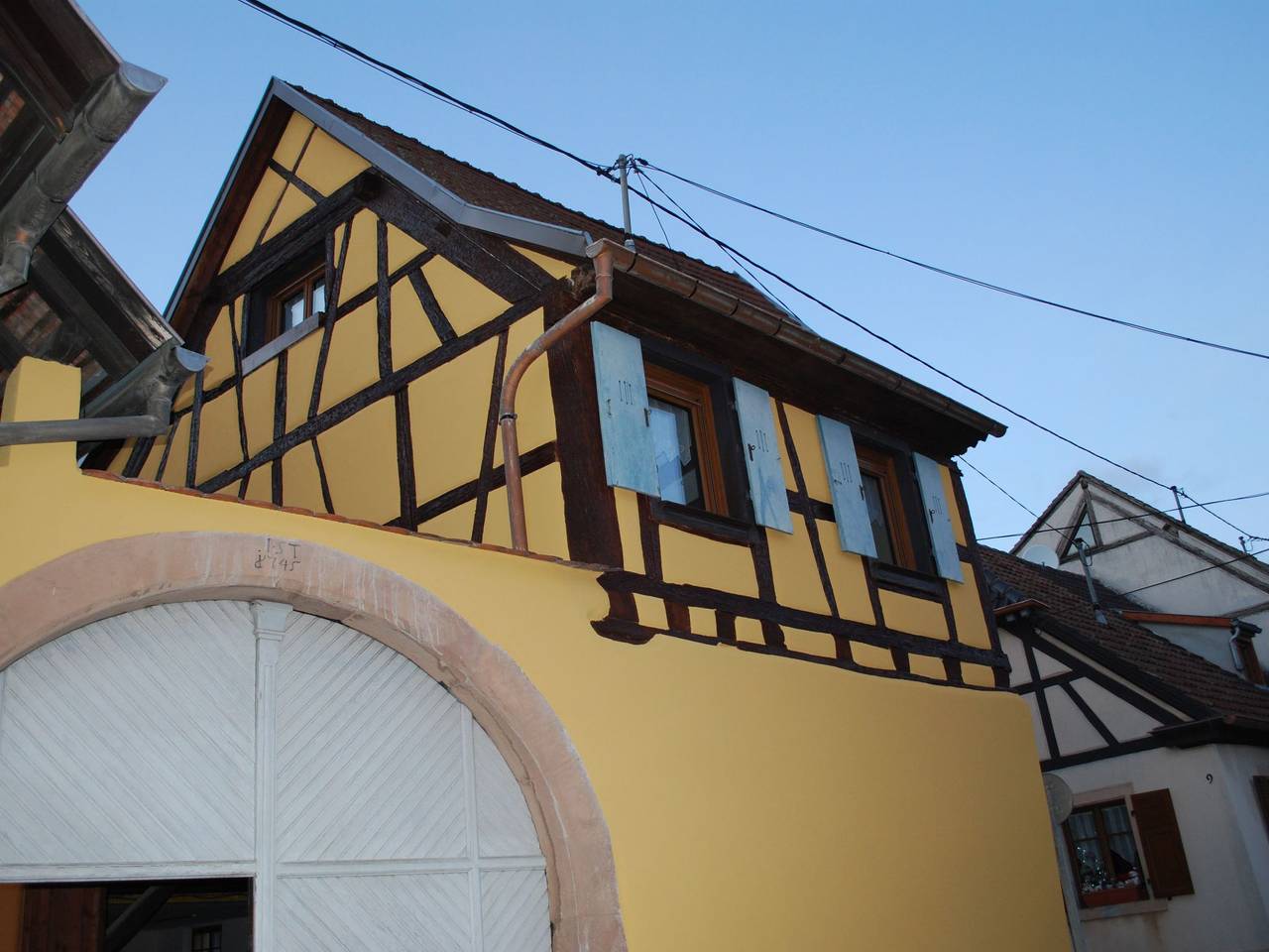 Das haus von oben in Wintzenheim, Parc naturel régional des Ballons des Vosges