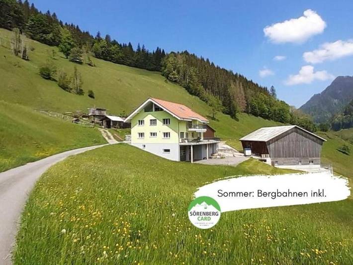 Ferienwohnung für 5 Personen, mit Balkon und Whirlpool sowie Terrasse und Garten in der Zentralschweiz