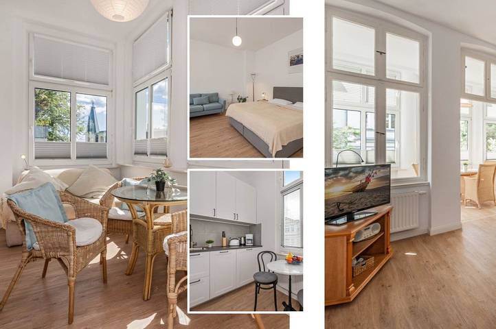 Apartament wakacyjny dla 2 osób, z ogród, zwierzęta dozwolone w Heringsdorf