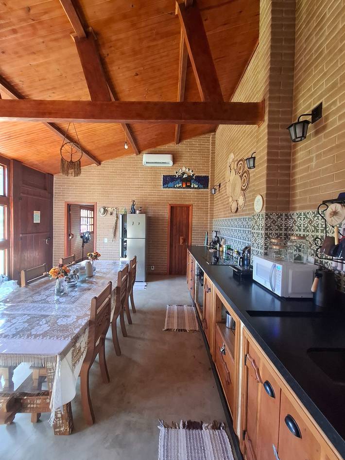 Chalé para 6 pessoas, com jardim e vista no Brasil