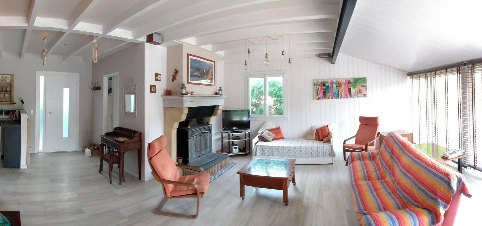Ganze Ferienwohnung, Bequemes und renoviertes 100qm Haus mit halb-vergraben Pool in Biscarrosse Plage, Biscarrosse