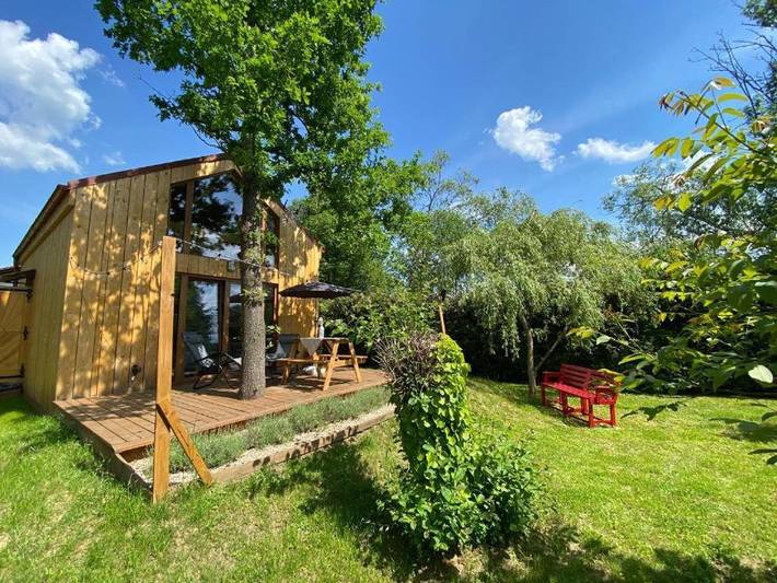 Domek letniskowy dla 5 osób, z Taras i Ogród oraz Basen i Widok na Dolny Śląsk