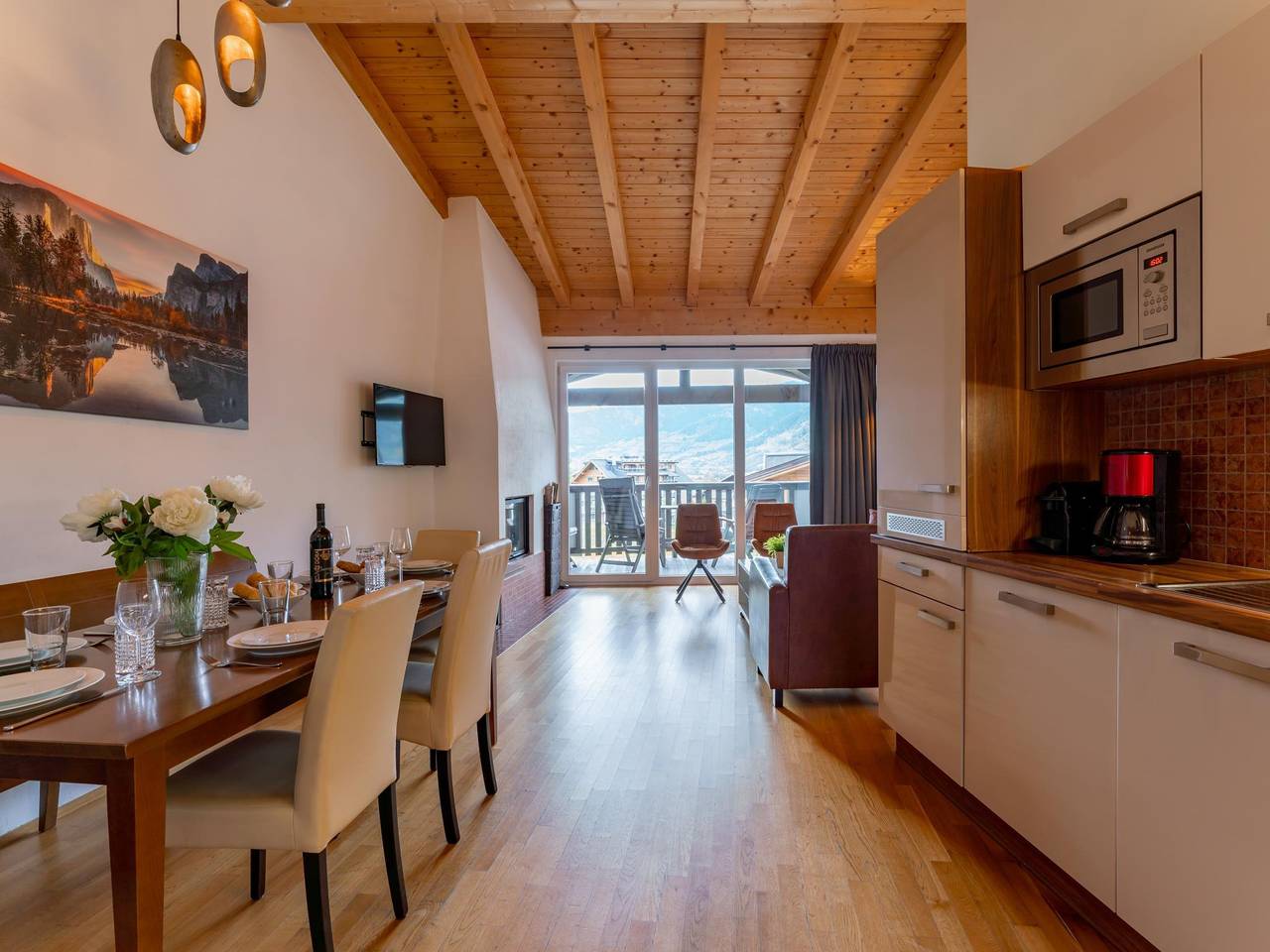 Apartamento entero, Slightly outside the centre with large balconies in Kaprun, Distrito de Zell am See