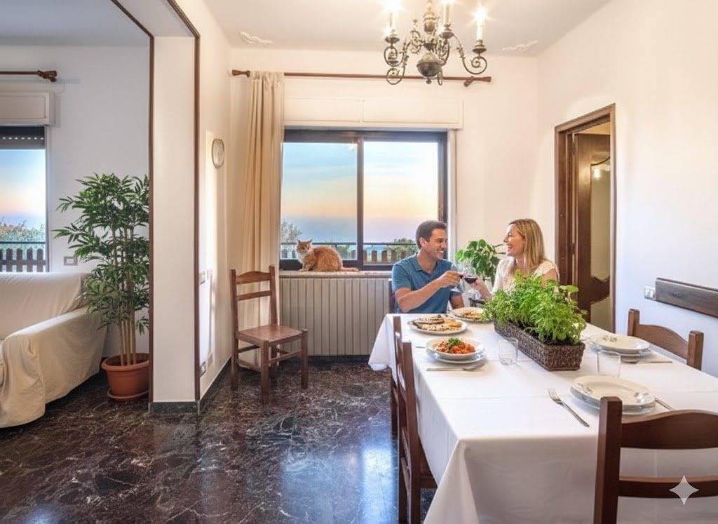 Ganze Wohnung, Wohnung mit Meerblick Landesinneren Imperia | V16 in Poggi (Imperia), Imperia