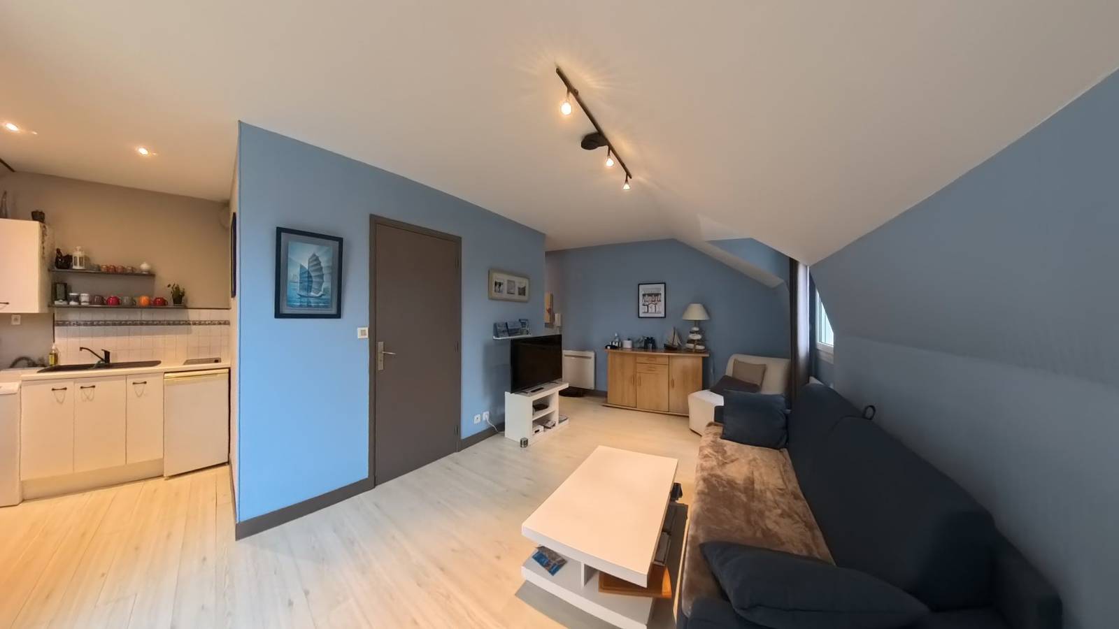 Studio entier, Studio avec terrasse vue mer & parking gratuit à Wimereux in Wimereux, Région de Boulogne-sur-Mer