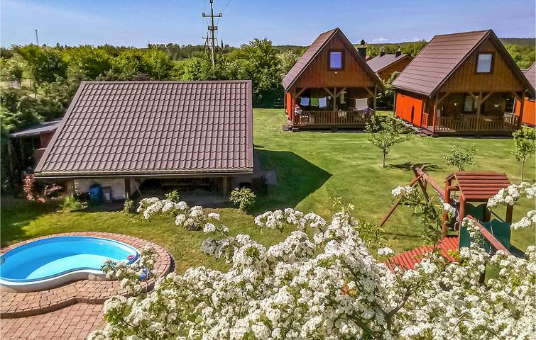 Ferienhaus für 5 Personen mit Terrasse in Kołczewo, Stettiner Haff
